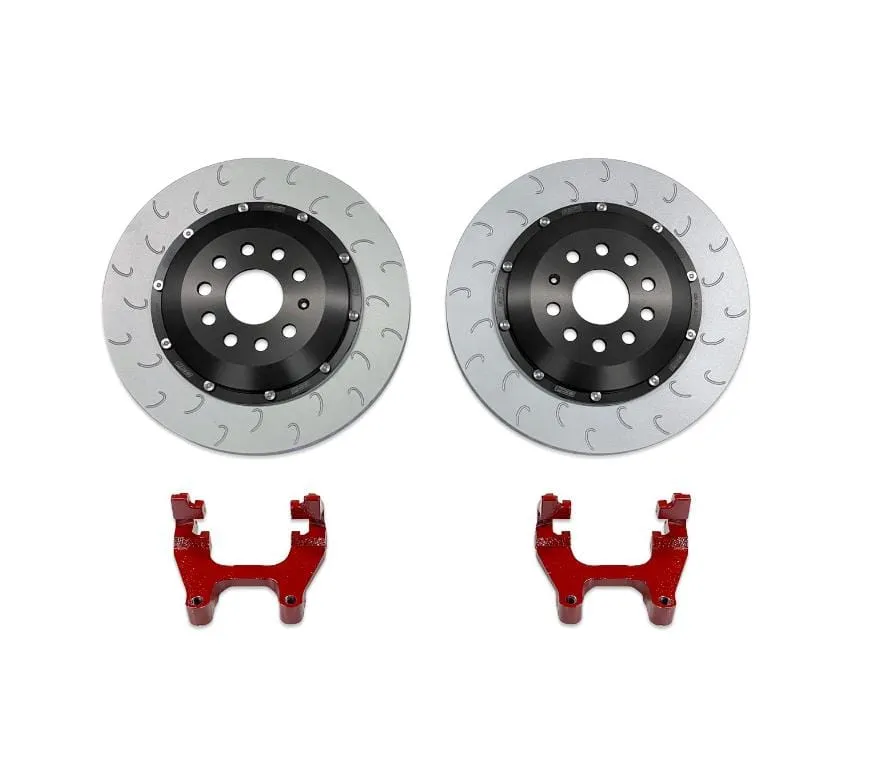 034 Motorsport 2-Piece Floating Rear Brake Rotor 350mm Upgrade - VW/Audi / MQB / 8V / A3 / S3 / RS3 / TT / Golf R