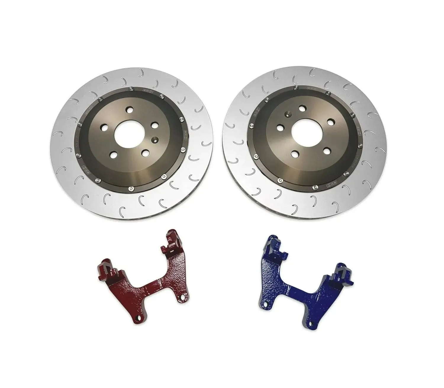 034 Motorsport 2-Piece Floating Rear Brake Rotor 355mm Upgrade - VW/Audi / Mk8 / GTI / Golf R / 8Y / S3 / RS3