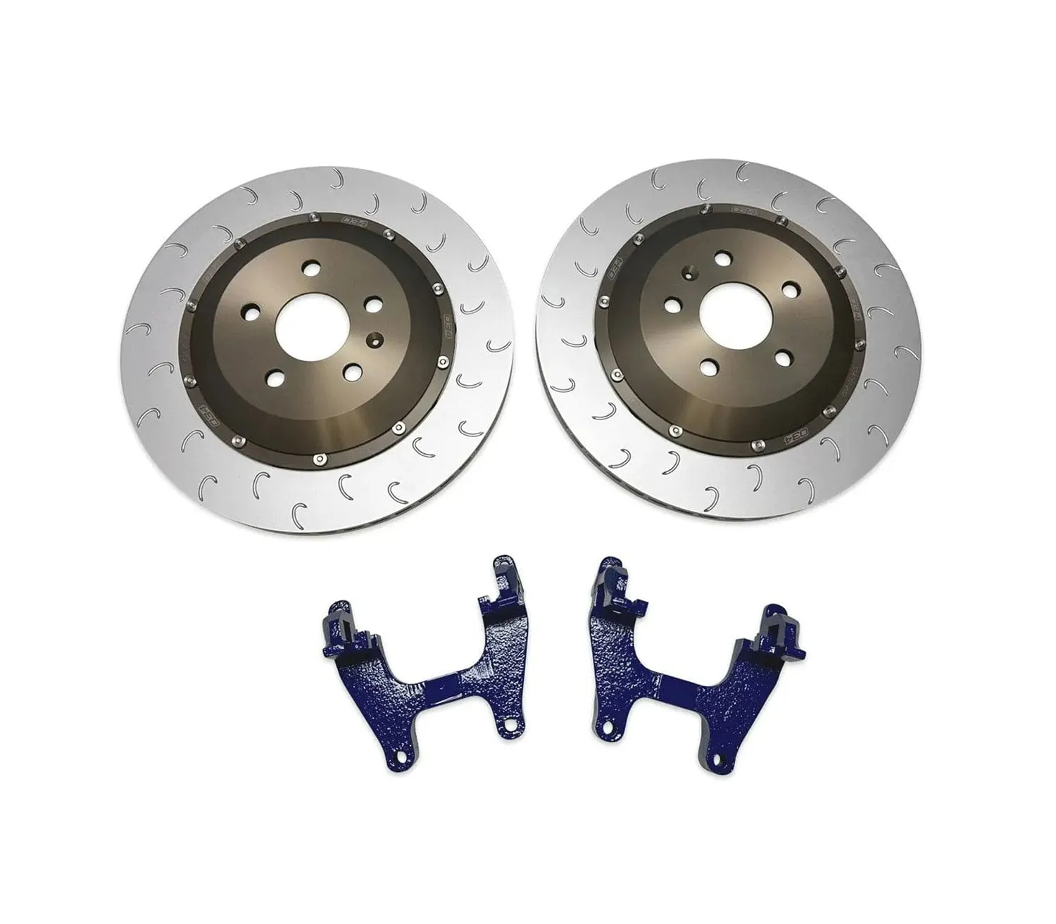 034 Motorsport 2-Piece Floating Rear Brake Rotor 355mm Upgrade - VW/Audi / Mk8 / GTI / Golf R / 8Y / S3 / RS3