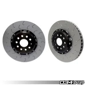 034Motorsport 2-Piece Floating Front Brake Rotor Upgrade (MQB w/ 340mm Rotors)