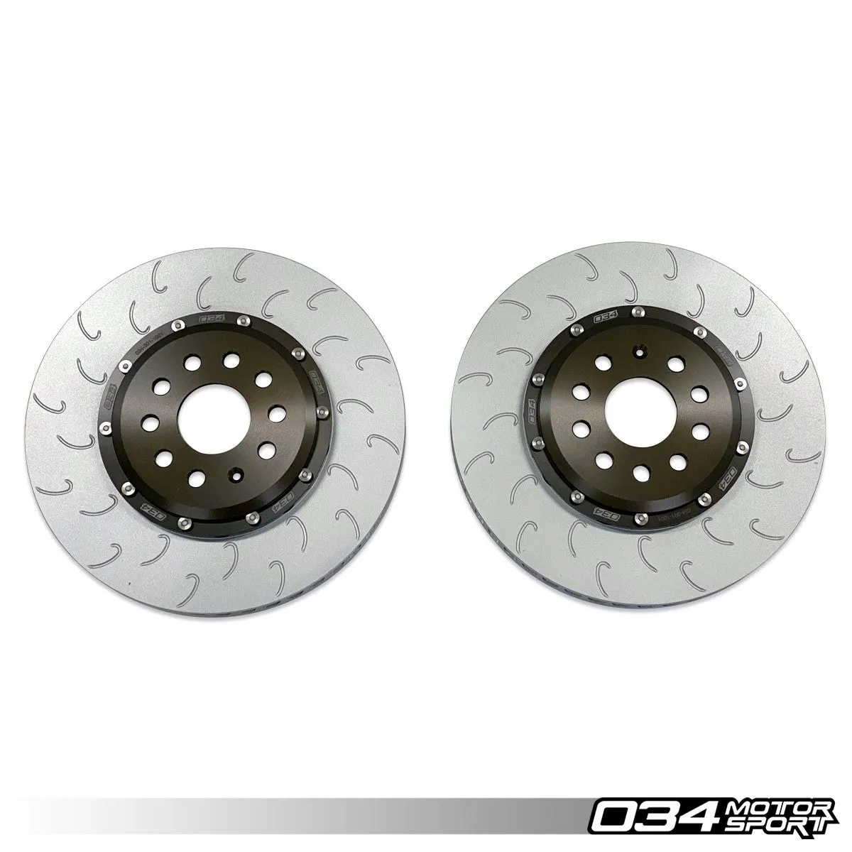 034Motorsport 2-Piece Floating Front Brake Rotor Upgrade (MQB w/ 340mm Rotors)