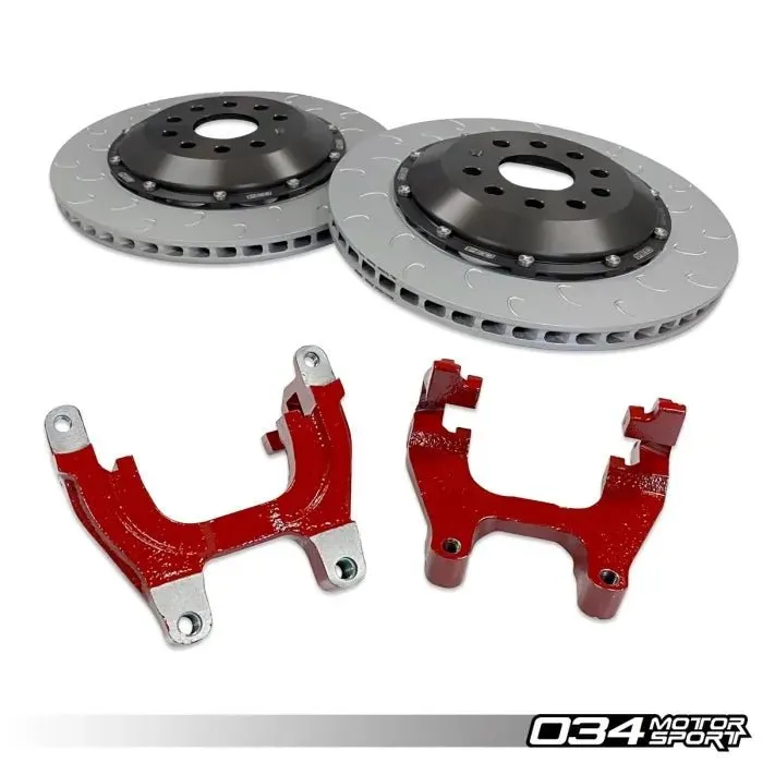 034Motorsport 2-Piece Floating Rear Brake Rotor (350mm) - VW/Audi MQB 2.0T/2.5T