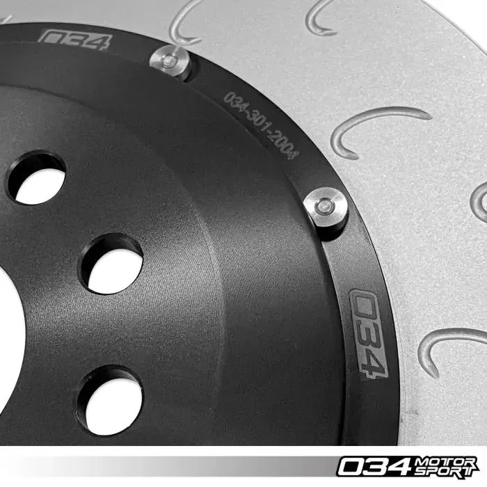 034Motorsport 2-Piece Floating Rear Brake Rotor (350mm) - VW/Audi MQB 2.0T/2.5T