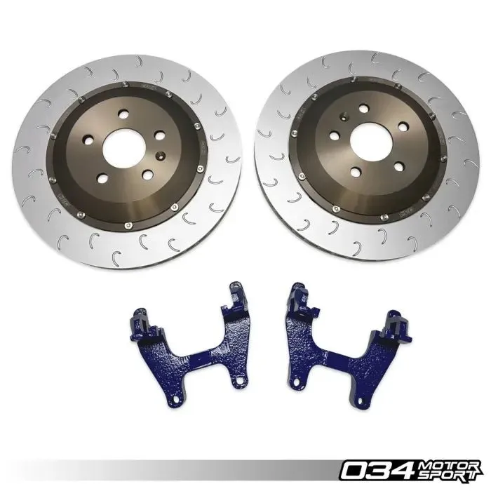 034Motorsport 2-Piece Floating Rear Brake Rotor 355mm Upgrade - VW/Audi MQBe 2.0T/2.5T