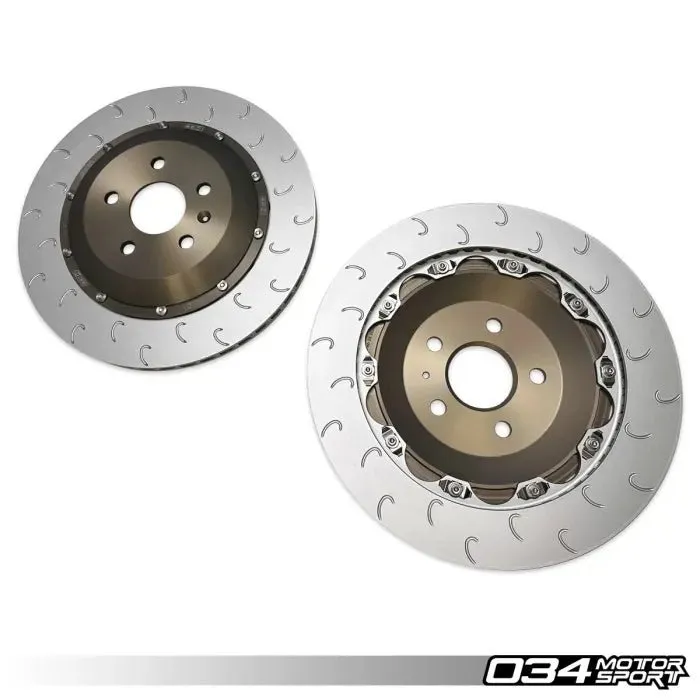 034Motorsport 2-Piece Floating Rear Brake Rotor 355mm Upgrade - VW/Audi MQBe 2.0T/2.5T