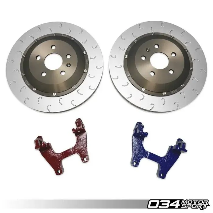 034Motorsport 2-Piece Floating Rear Brake Rotor 355mm Upgrade - VW/Audi MQBe 2.0T/2.5T