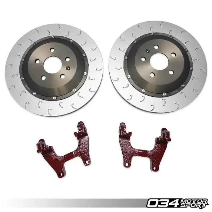 034Motorsport 2-Piece Floating Rear Brake Rotor 355mm Upgrade - VW/Audi MQBe 2.0T/2.5T