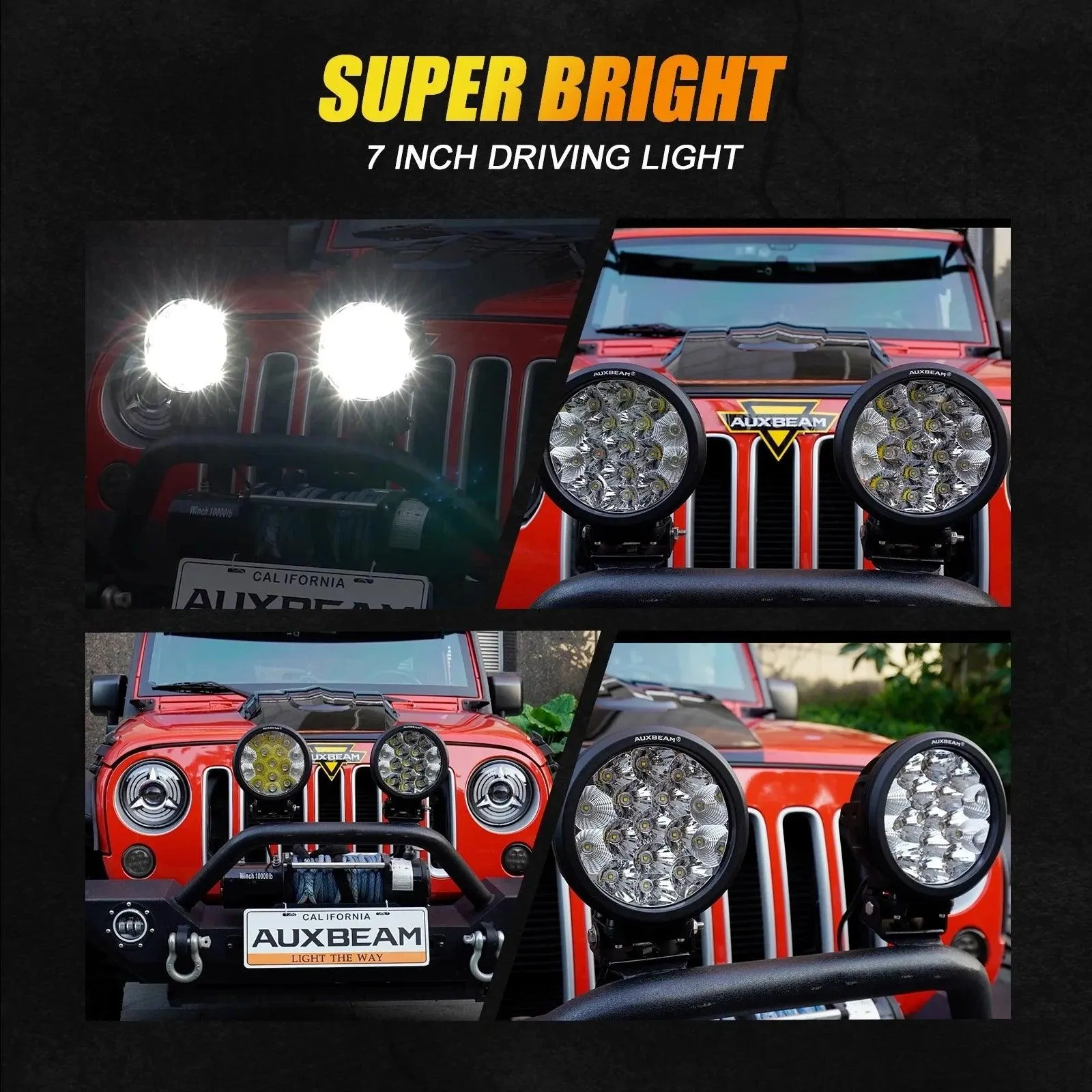 7Inch 160W Round Combo Beam Off-Road LED Driving Light