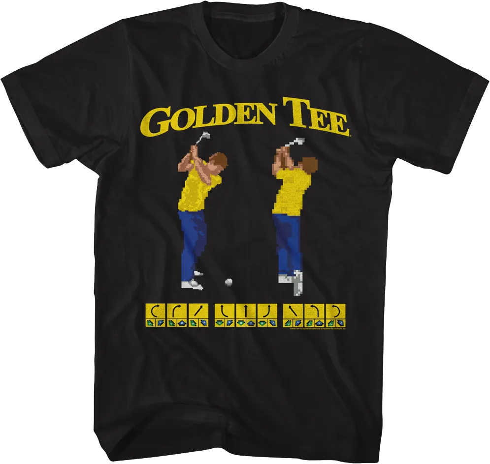 8-Bit Swings Golden Tee Golf T-Shirt