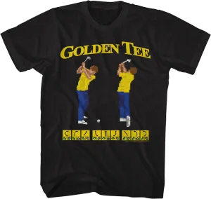 8-Bit Swings Golden Tee Golf T-Shirt