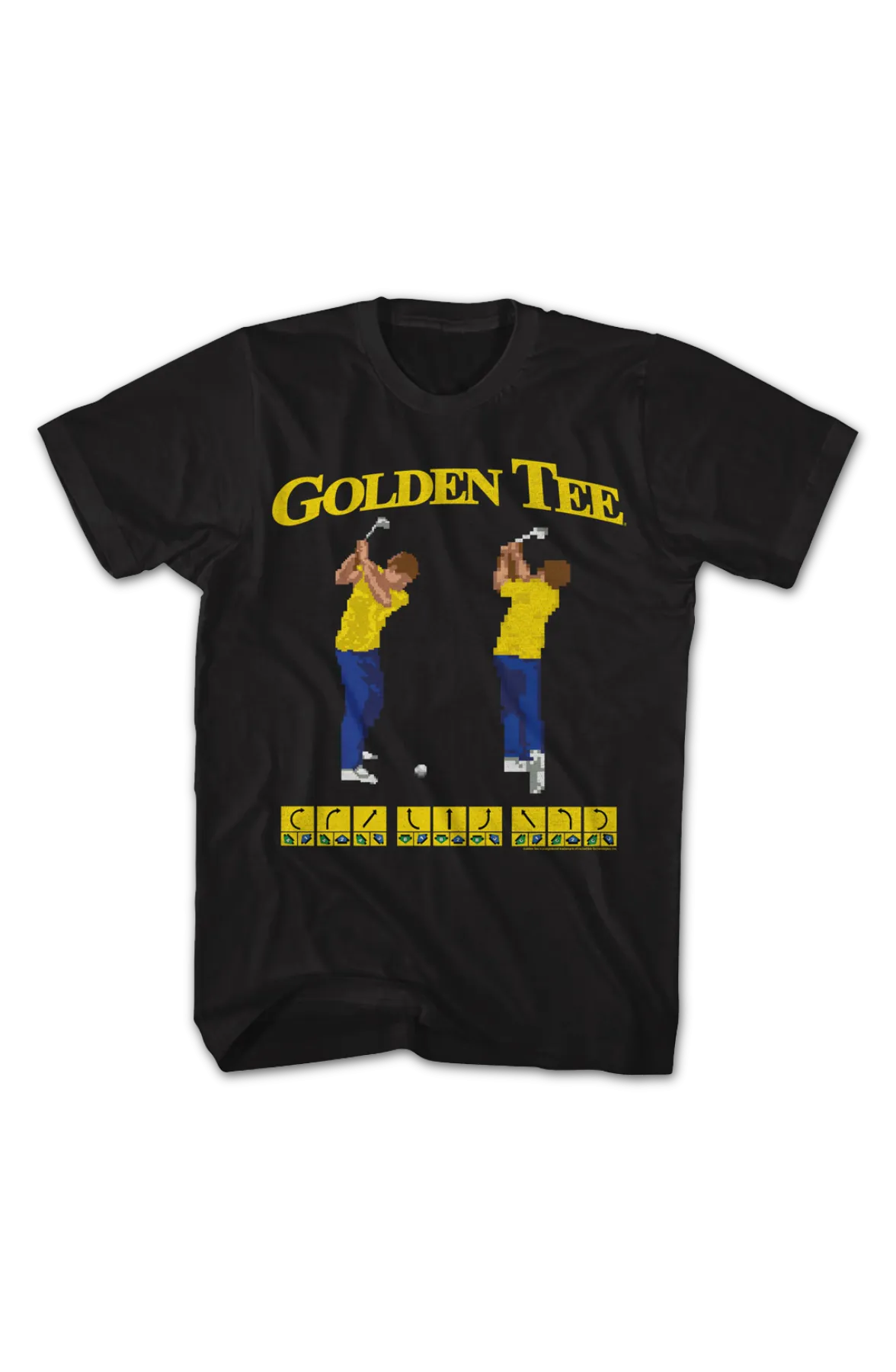 8-Bit Swings Golden Tee Golf T-Shirt