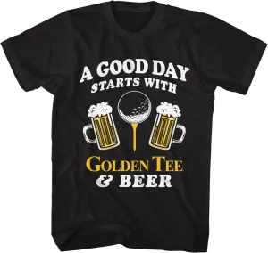 A Good Day Golden Tee Golf T-Shirt