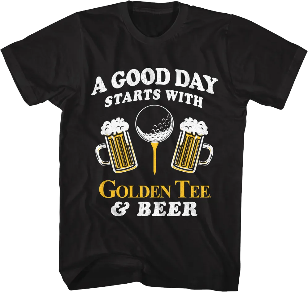 A Good Day Golden Tee Golf T-Shirt