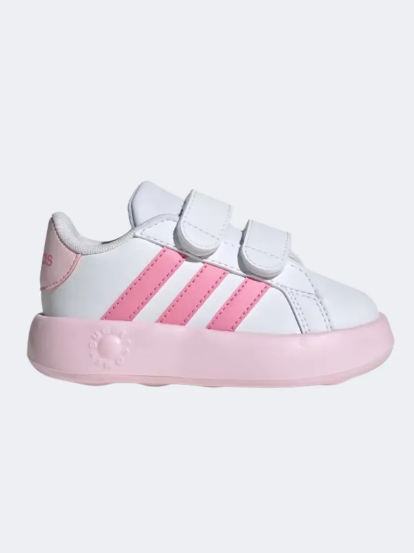 Adidas Grand Court 2 Girls Sportswear Shoes White/Bliss Pink