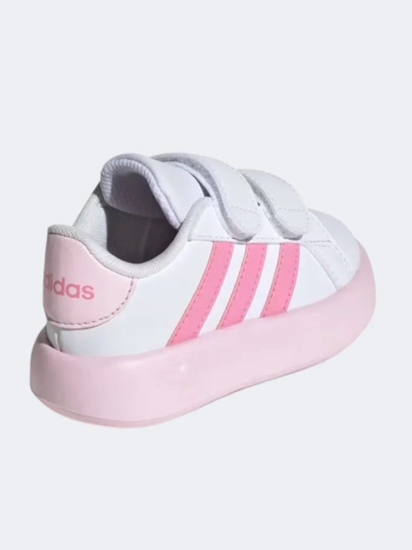 Adidas Grand Court 2 Girls Sportswear Shoes White/Bliss Pink