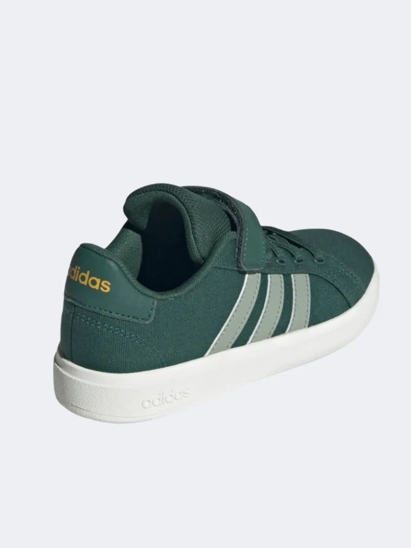 Adidas Grand Court 2 Ps Boys Sportswear Shoes Green/White/Black