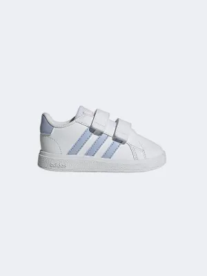 Adidas Grand Court 2.0 Infant-Girls Sportswear Shoes White /Blue/Pink