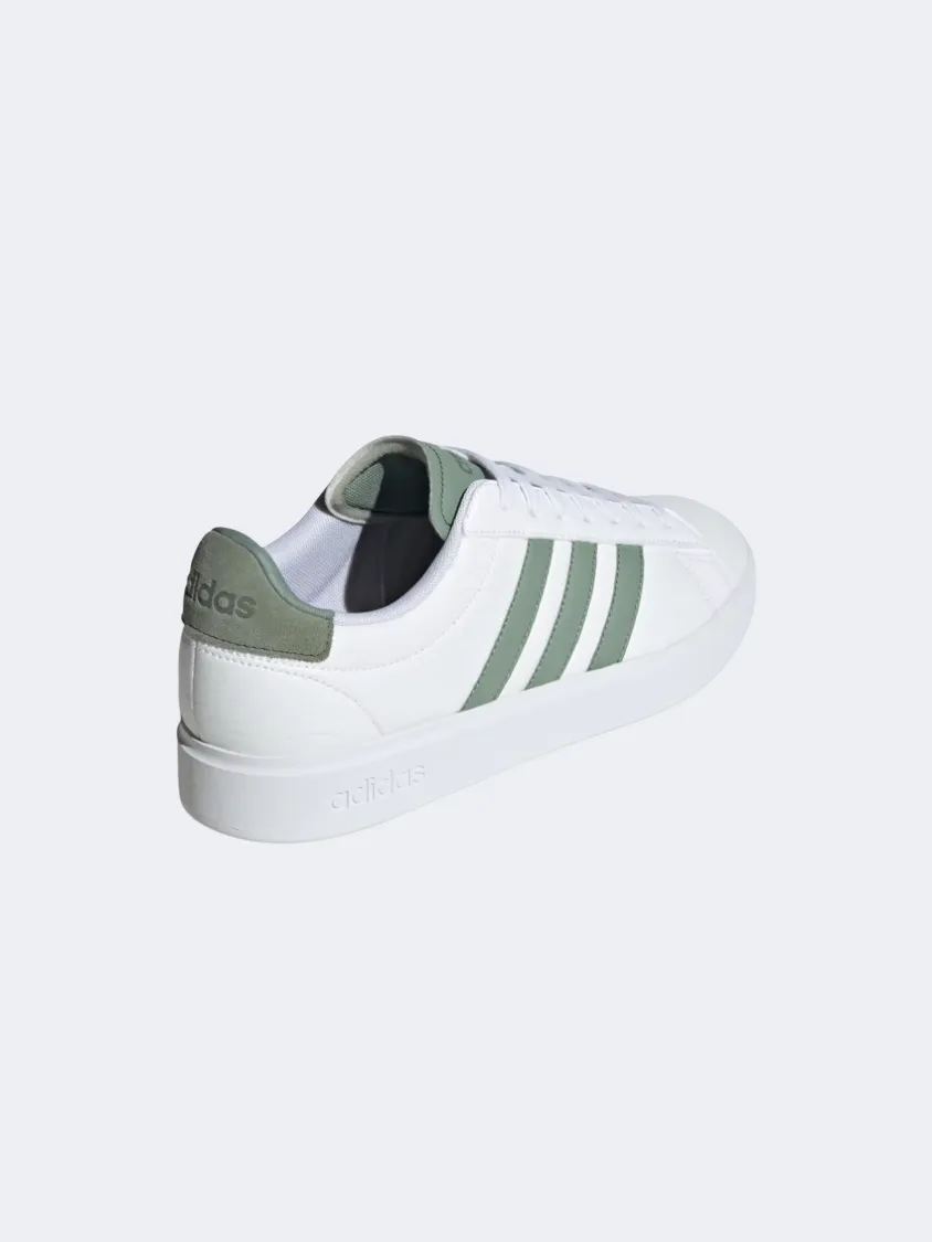 Adidas Grand Court 2.0 Men Sportswear Shoes White/Silver Green