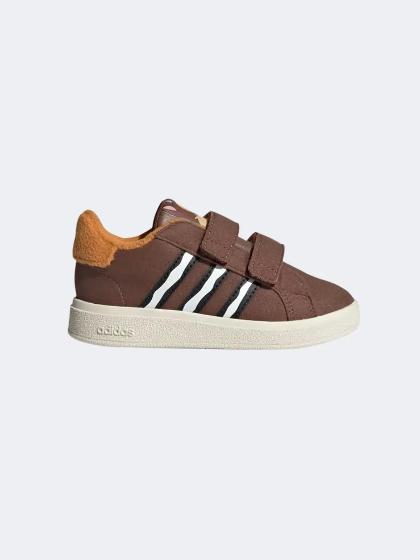 Adidas Grand Court Infant-Boys Sportswear Shoes Brown/ Off White