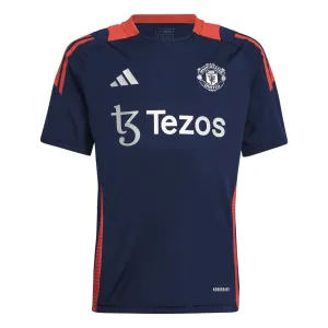 adidas Manchester United 2024 Short Sleeved Kids Training Jersey