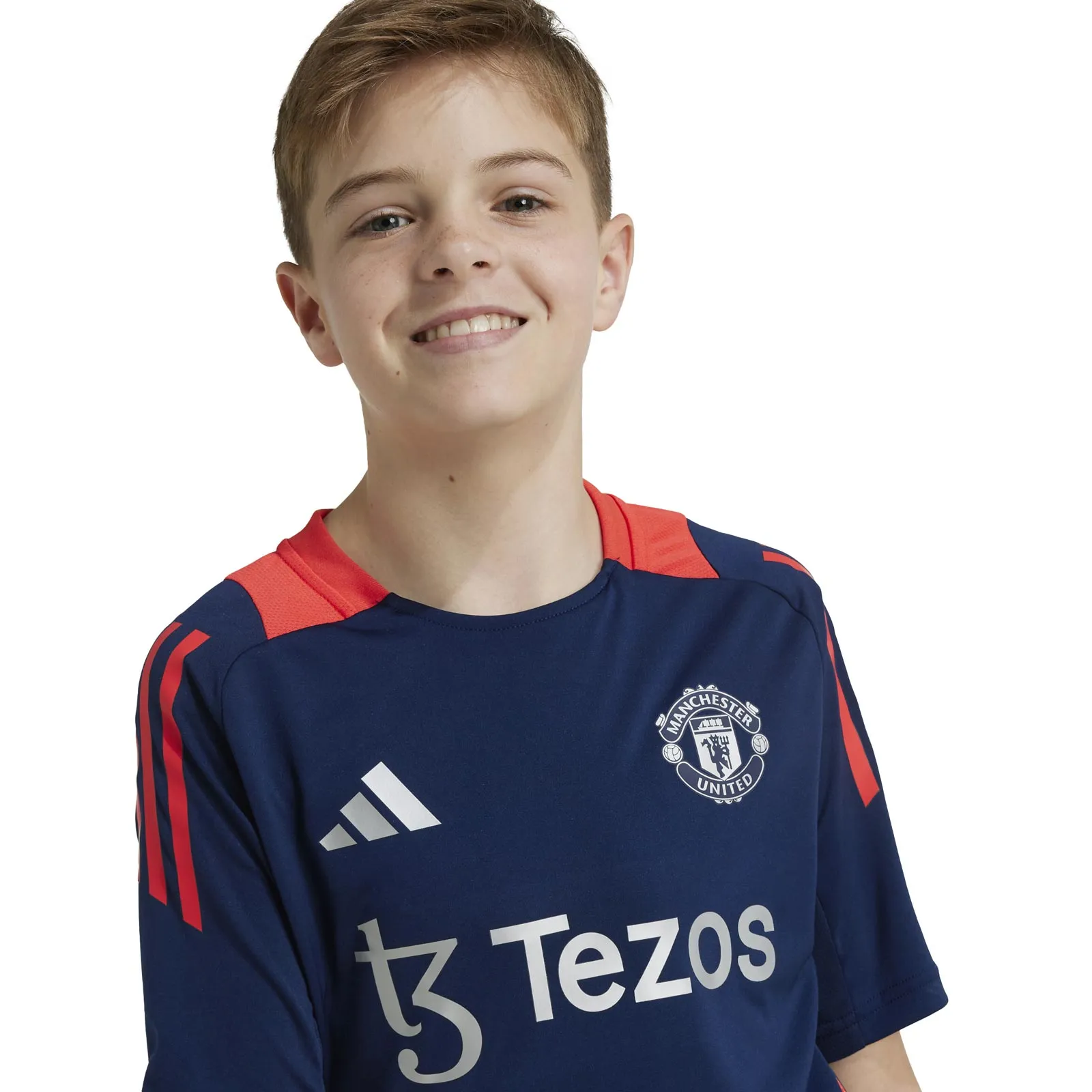 adidas Manchester United 2024 Short Sleeved Kids Training Jersey