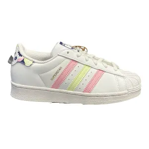 Adidas Originals sneakers da bambina Superstar C GY3331 white-pink-lime