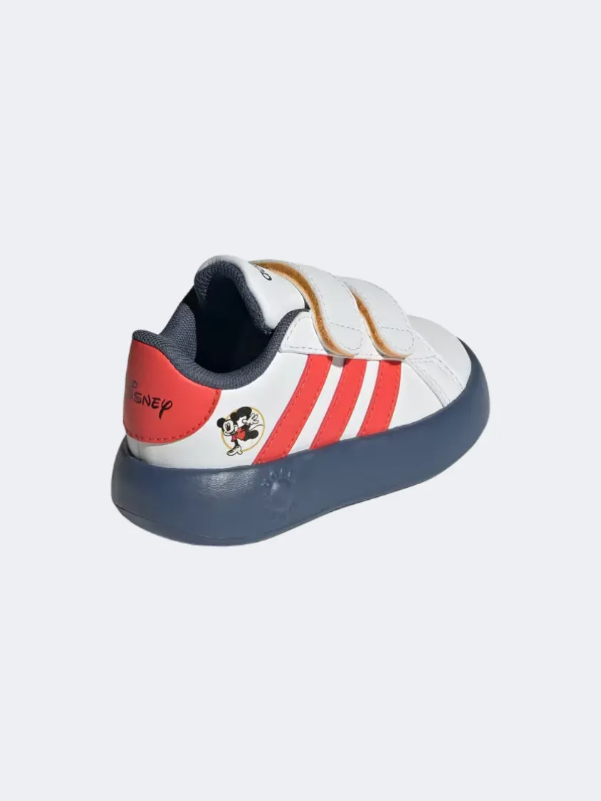 Adidas X Disney Mickey Mouse Grand Court 2 Infant-Boys Sportswear Shoes White/Red/Ink