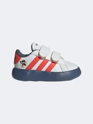 Adidas X Disney Mickey Mouse Grand Court 2 Infant-Boys Sportswear Shoes White/Red/Ink