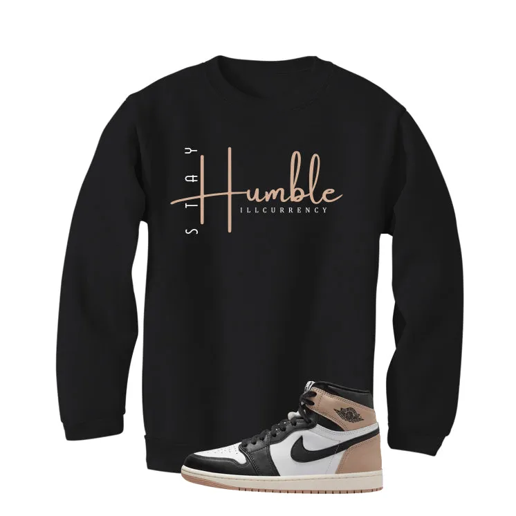 Air Jordan 1 High OG Latte Black T-Shirt (Stay Humble)| illcurrency