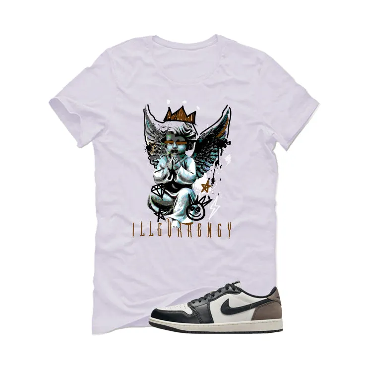 Air Jordan 1 Low OG Mocha White T-Shirt (Graffiti Angel)| illcurrency