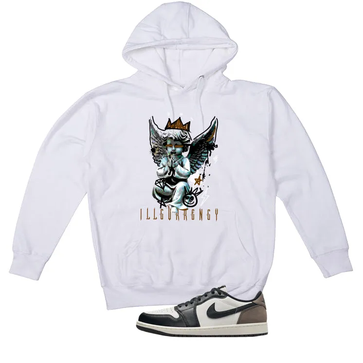 Air Jordan 1 Low OG Mocha White T-Shirt (Graffiti Angel)| illcurrency