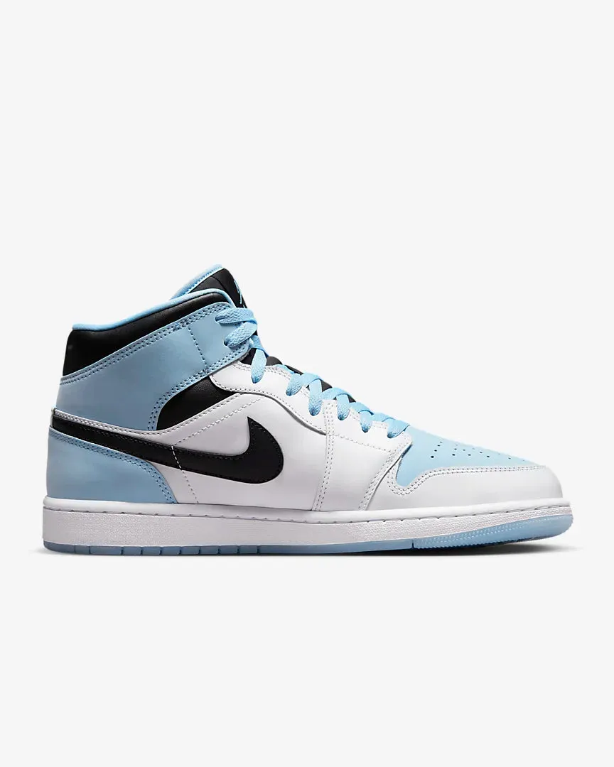 Air Jordan 1 Mid SE White Ice Blue Black DV1308-104