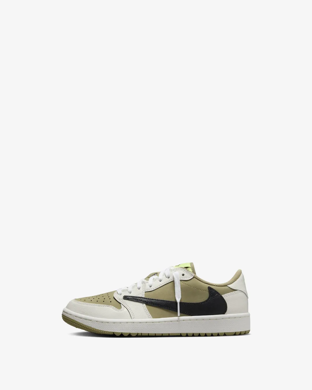 Air Jordan 1 Retro Low Golf Travis Scott 'Neutral Olive White' Sneakers