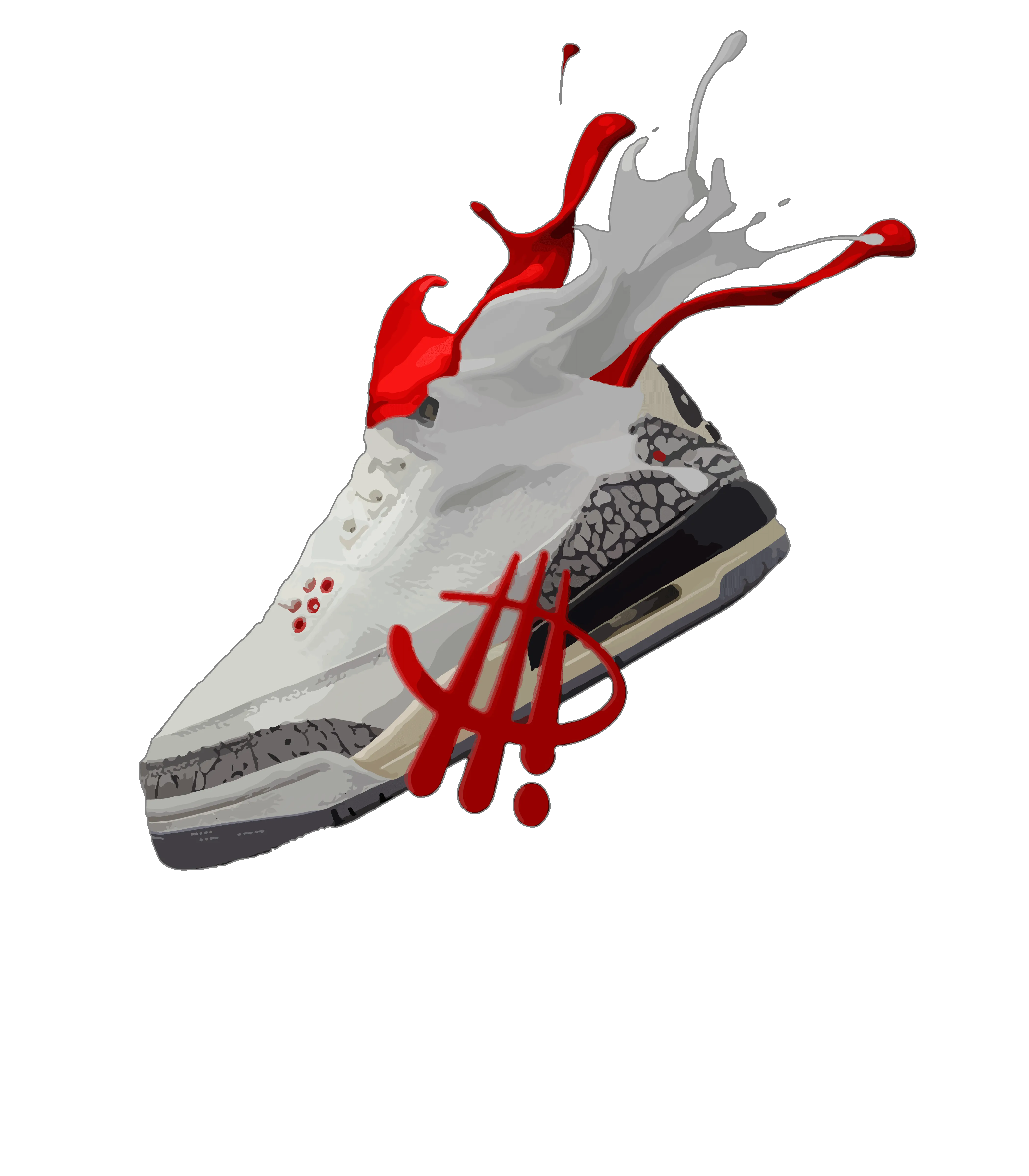 Air Jordan 3 “White Cement Reimagined” | illcurrency Black T-Shirt (SPLASH)