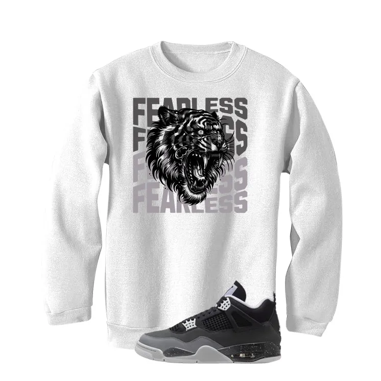 Air Jordan 4 Fear Pack White T-Shirt (Fearless Tiger)| illcurrency