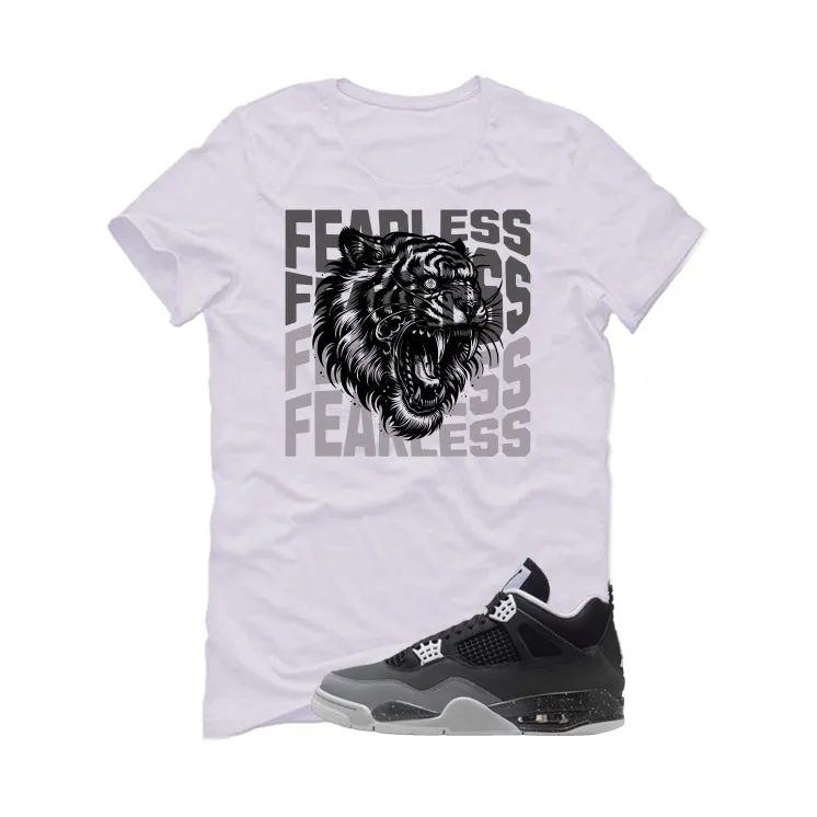 Air Jordan 4 Fear Pack White T-Shirt (Fearless Tiger)| illcurrency