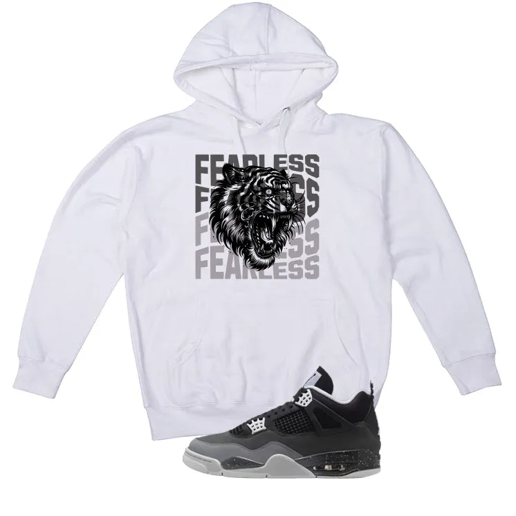 Air Jordan 4 Fear Pack White T-Shirt (Fearless Tiger)| illcurrency