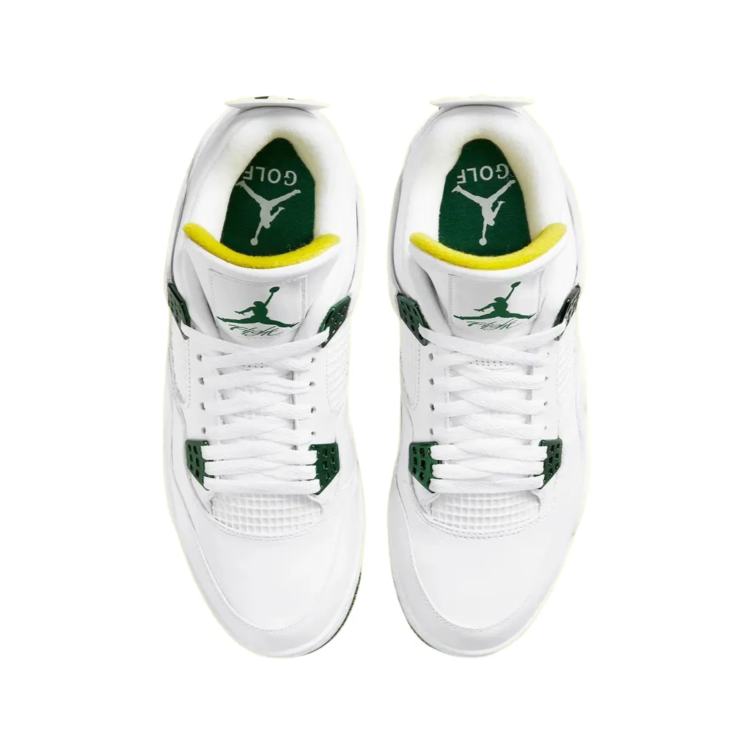 Air Jordan 4 Retro Golf Master Tournament White Metallic Green