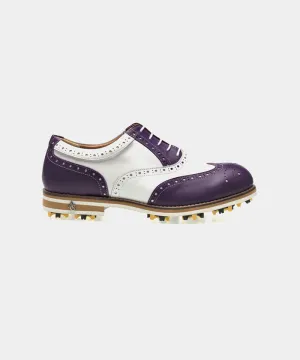 ALL CLASSIC Golf Noble Wingtip Classic Golf Shoes - Purple