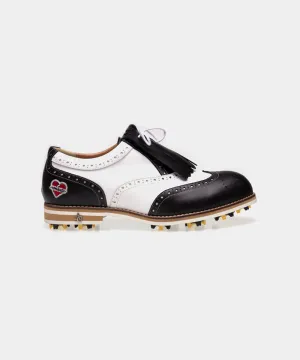 ALL CLASSIC Golf Nomantic Noble Wingtip Classic Golf Shoes - Black