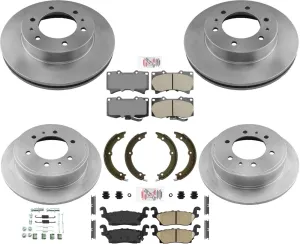 AME Improved Performance Disc Brake Pads Disc Brake Rotors For 06-10 Hummer H3