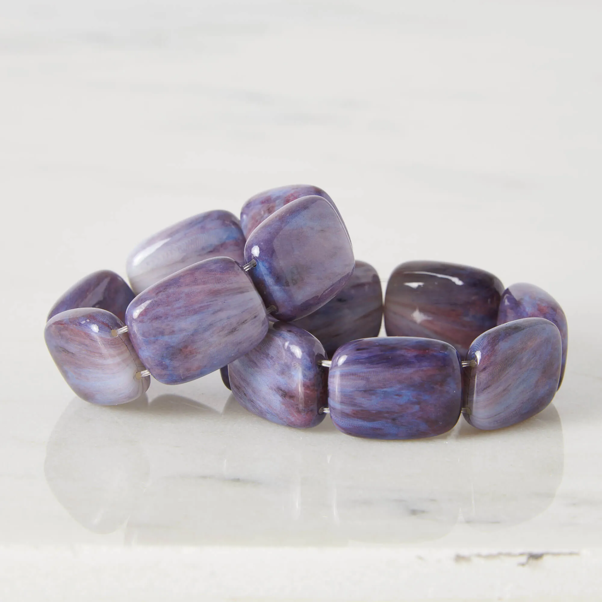 Amethyst Chicklet Cooling Bracelet