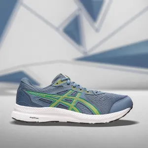 ASICS GEL-CONTEND 8 (M) - (STEEL BLUE/LIME ZEST) RUNNING SHOES