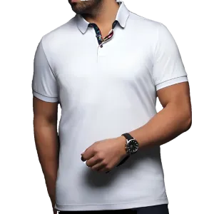 Au Noir Men's Eagle Polo - White