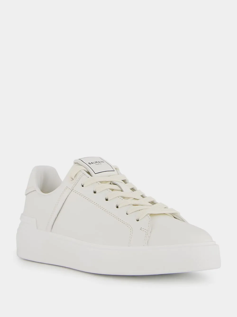 B-Court White Calfkskin Sneakers