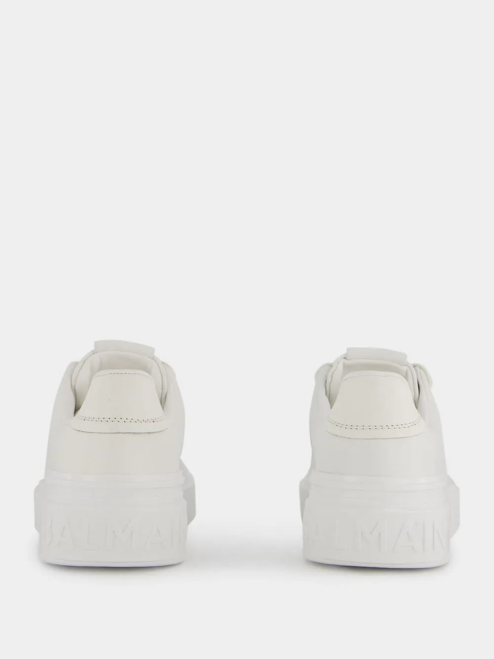 B-Court White Calfkskin Sneakers