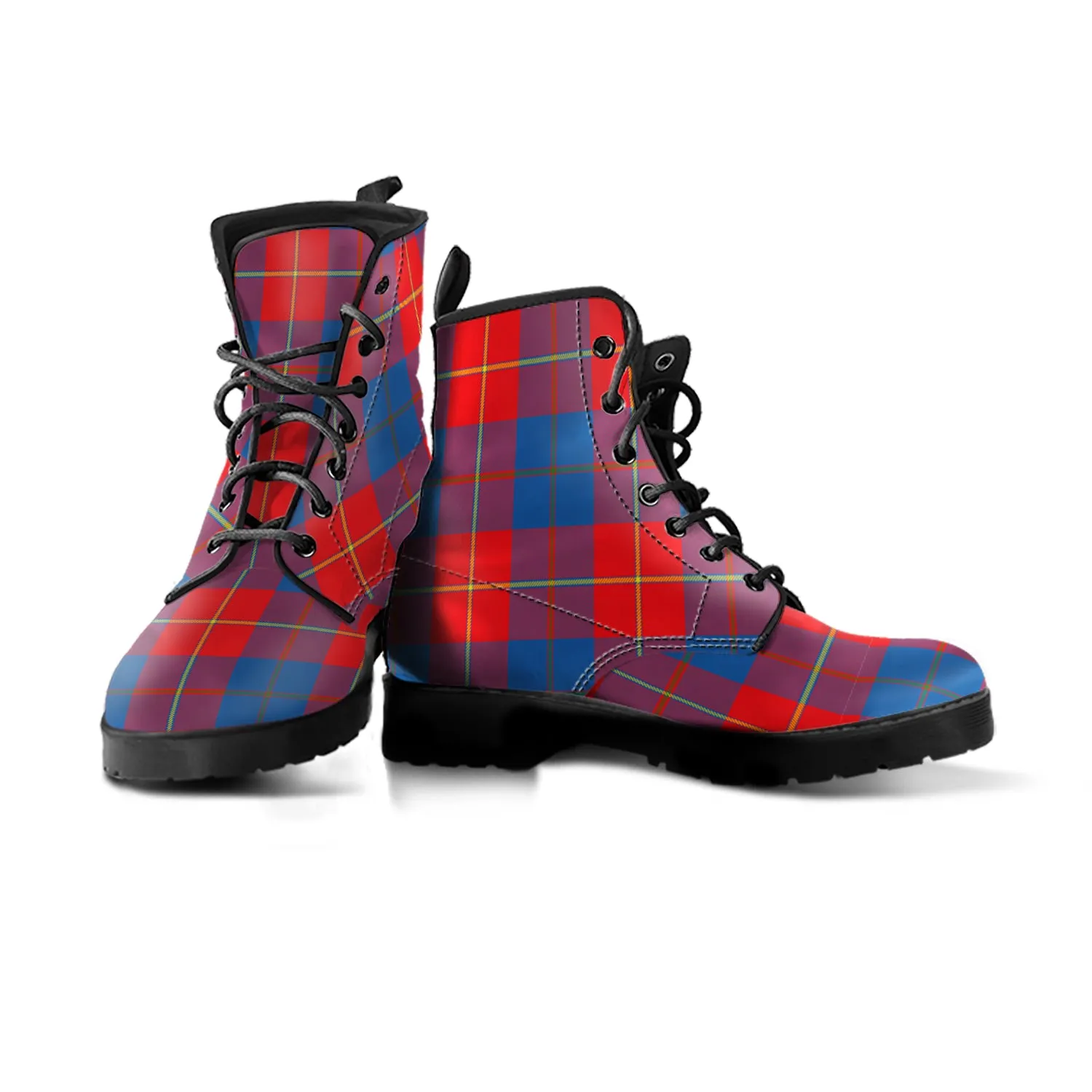 Blane Tartan Leather Boots