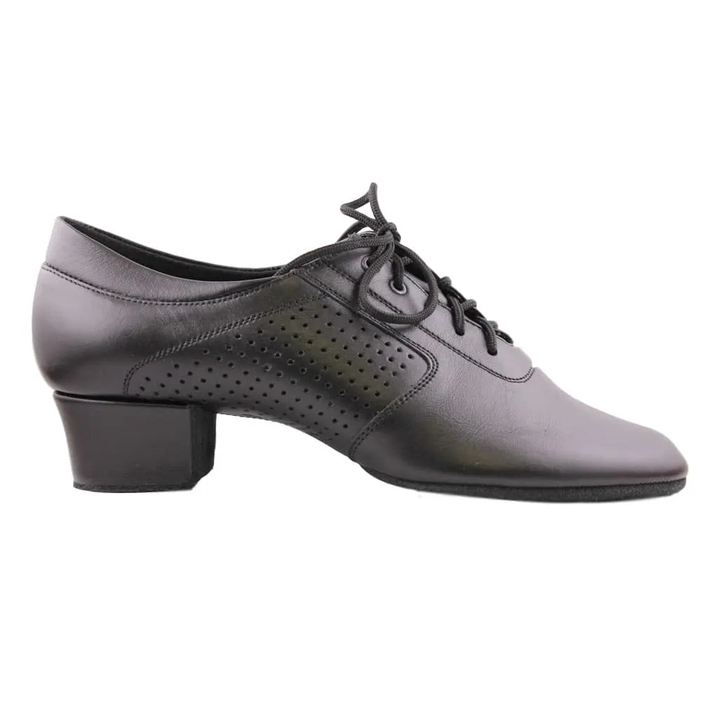 Boys' Latin Dance Shoes, 1205 Galex Flexi, Black Leather