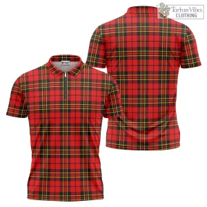 Brodie Modern Tartan Zipper Polo Shirt