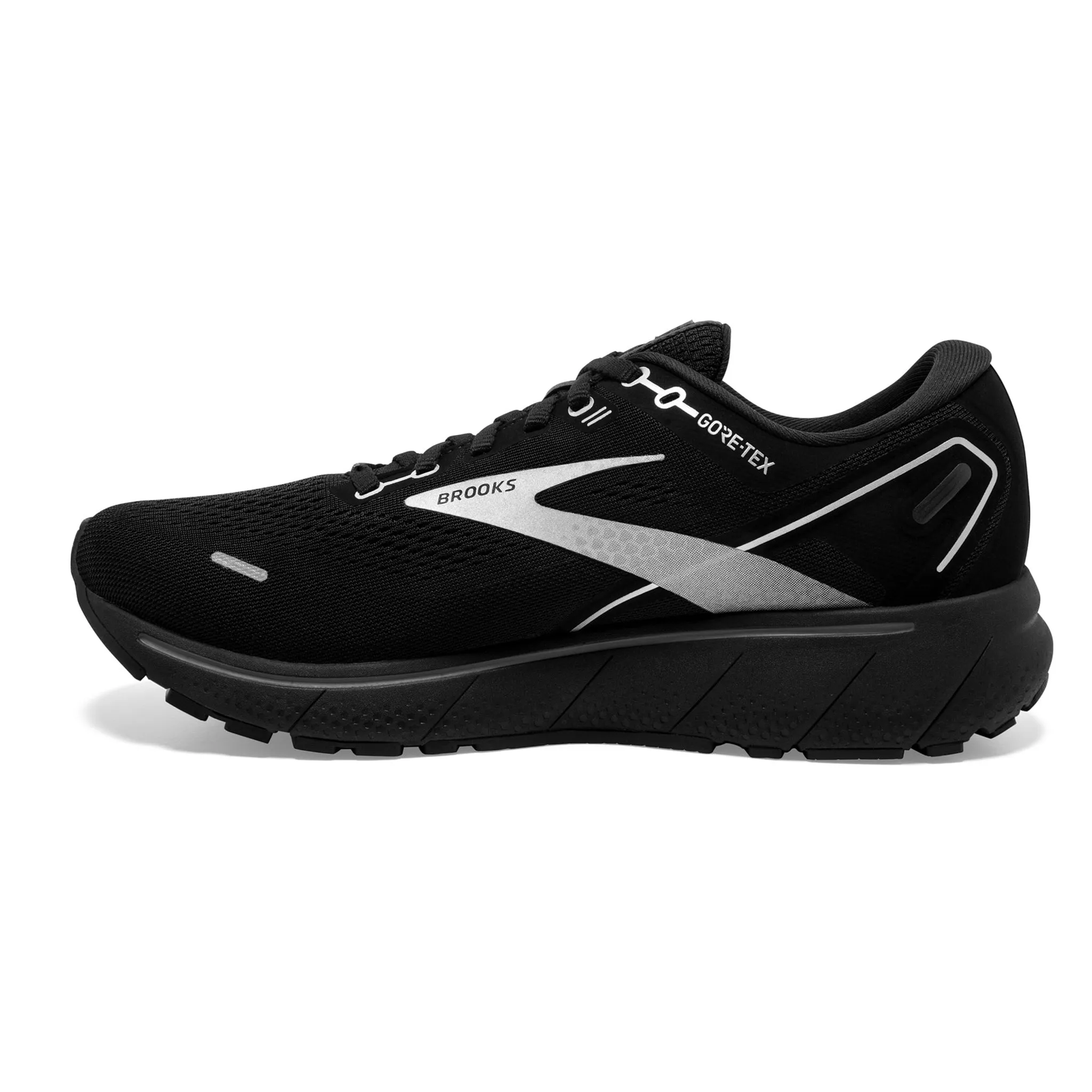 Brooks Mens 110368 020 Ghost 14 GTX Black Ebony Cushion Neutral Waterproof Running Shoes